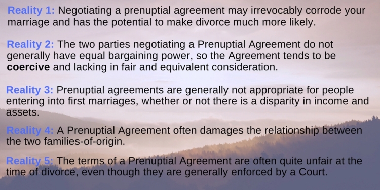 prenuptial agreement pitfalls